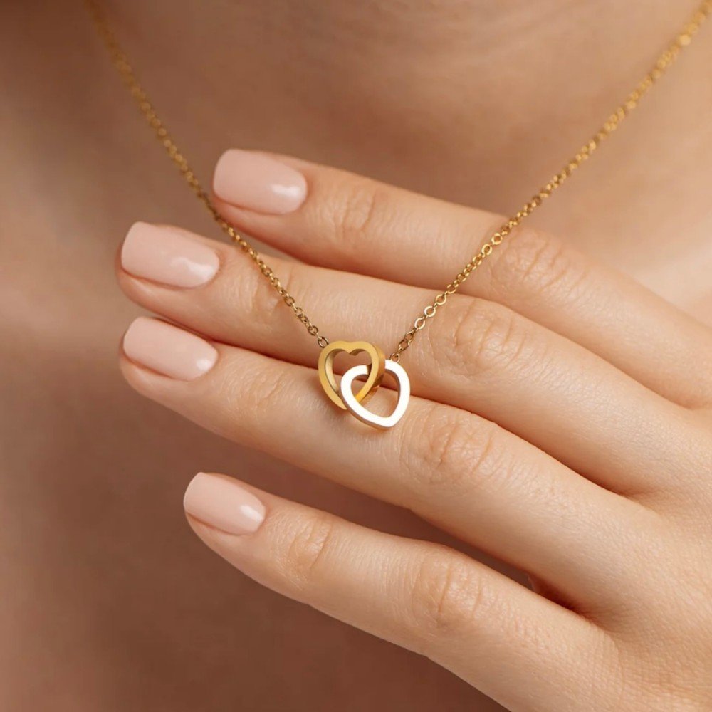 Caixa Laço Eterno & Colar Dual Love Personalizado