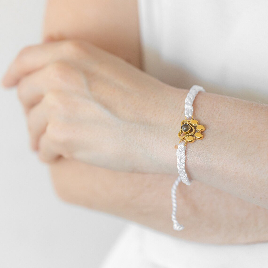 Pulseira Projeção Com Foto Pata Pet