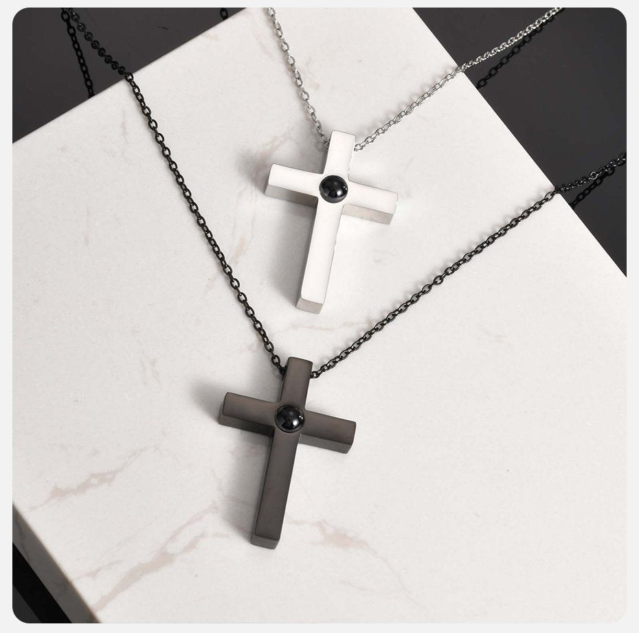 Colar Cruz Projeção Masculino