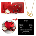 Caixa Cupido & Colar Dual Love Personalizavel