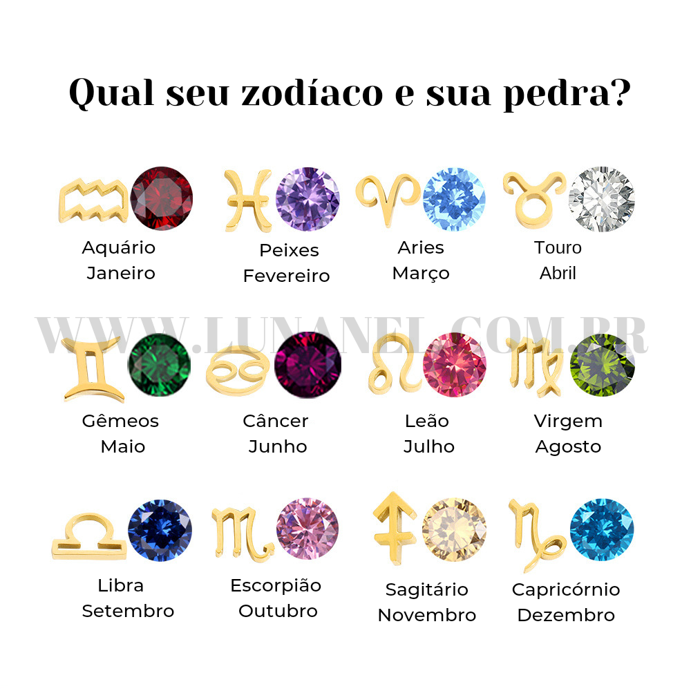 Colar 12 Signos do Zodíaco