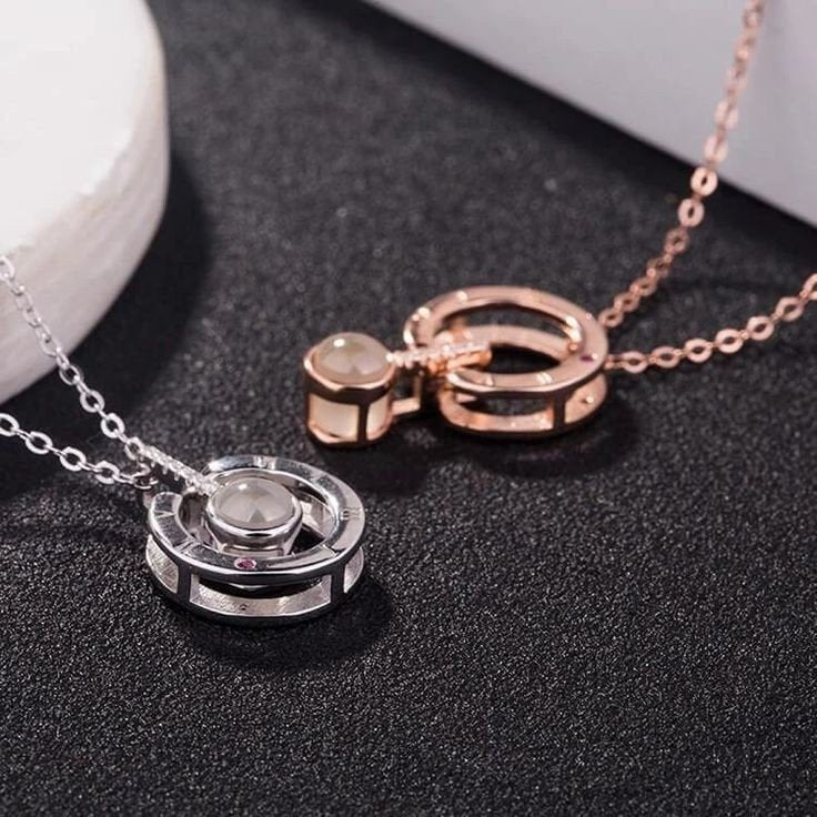 Colar Projeção Eu Te Amo Em 100 Idiomas