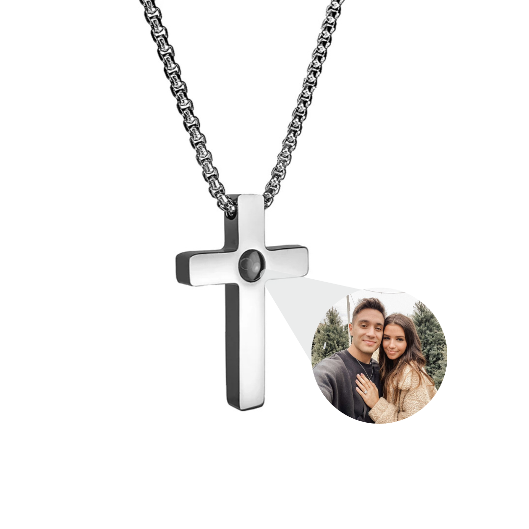 Colar Cruz Projeção Masculino