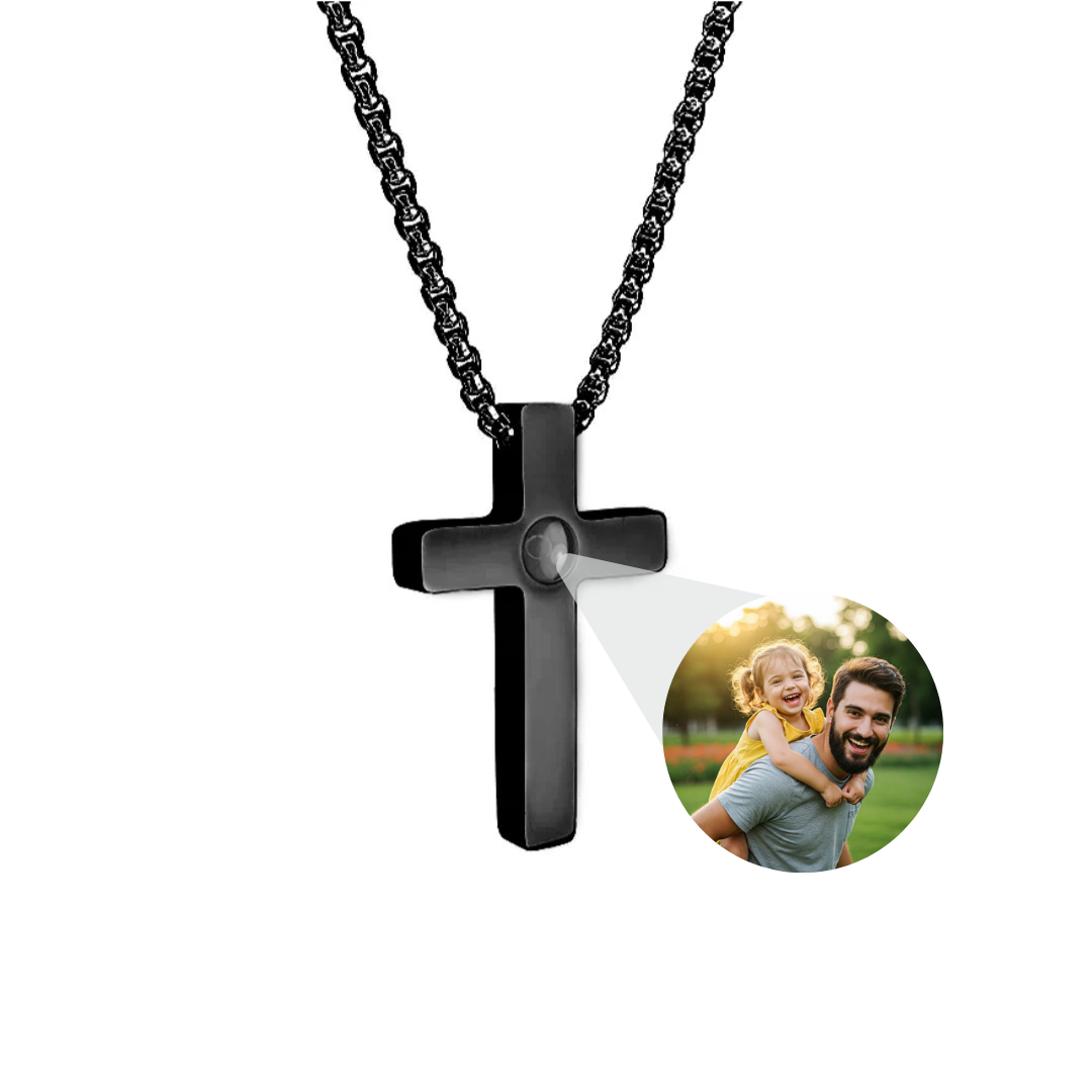 Colar Cruz Projeção Masculino