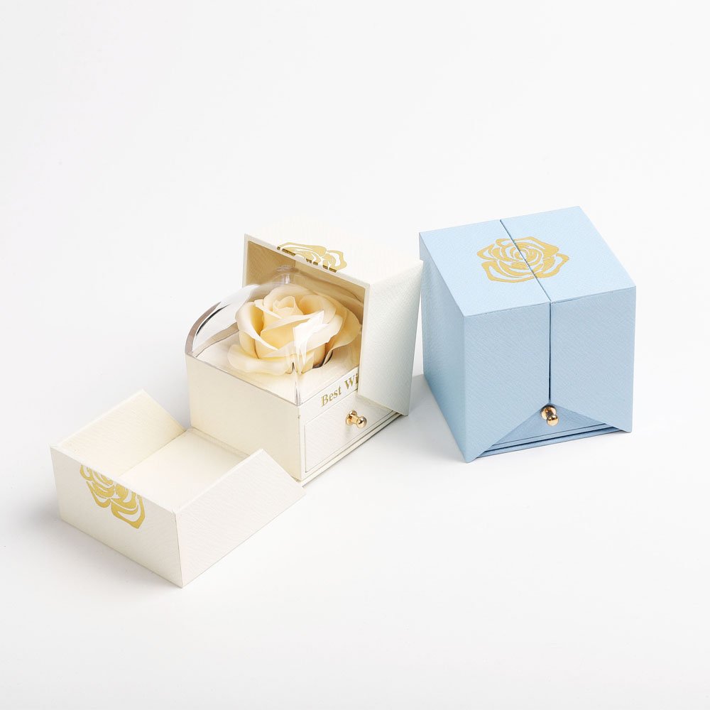 Caixa Com Rosa & Colar Dual Love Personalizado