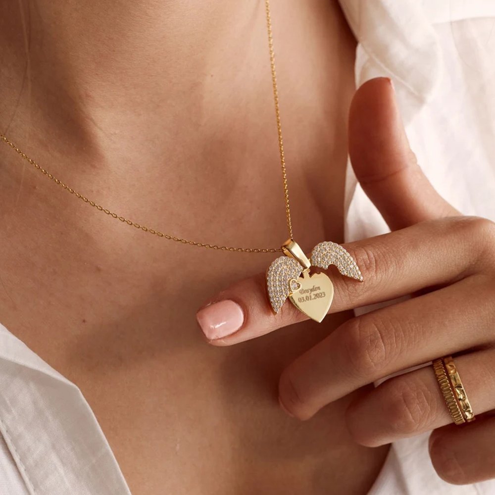 Colar Coração De Zircônia Personalizado