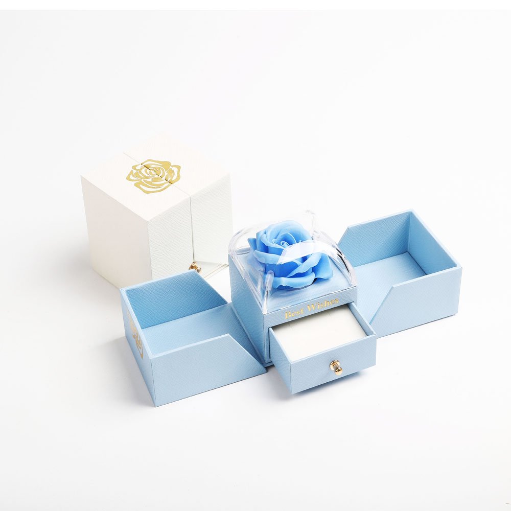 Caixa Com Rosa & Colar Dual Love Personalizado