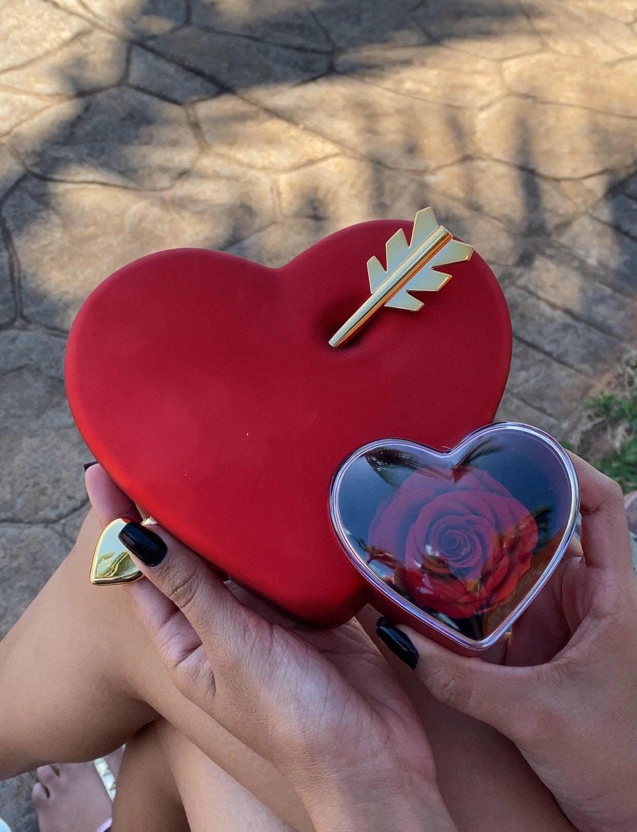 Caixa Cupido & Colar Dual Love Personalizavel