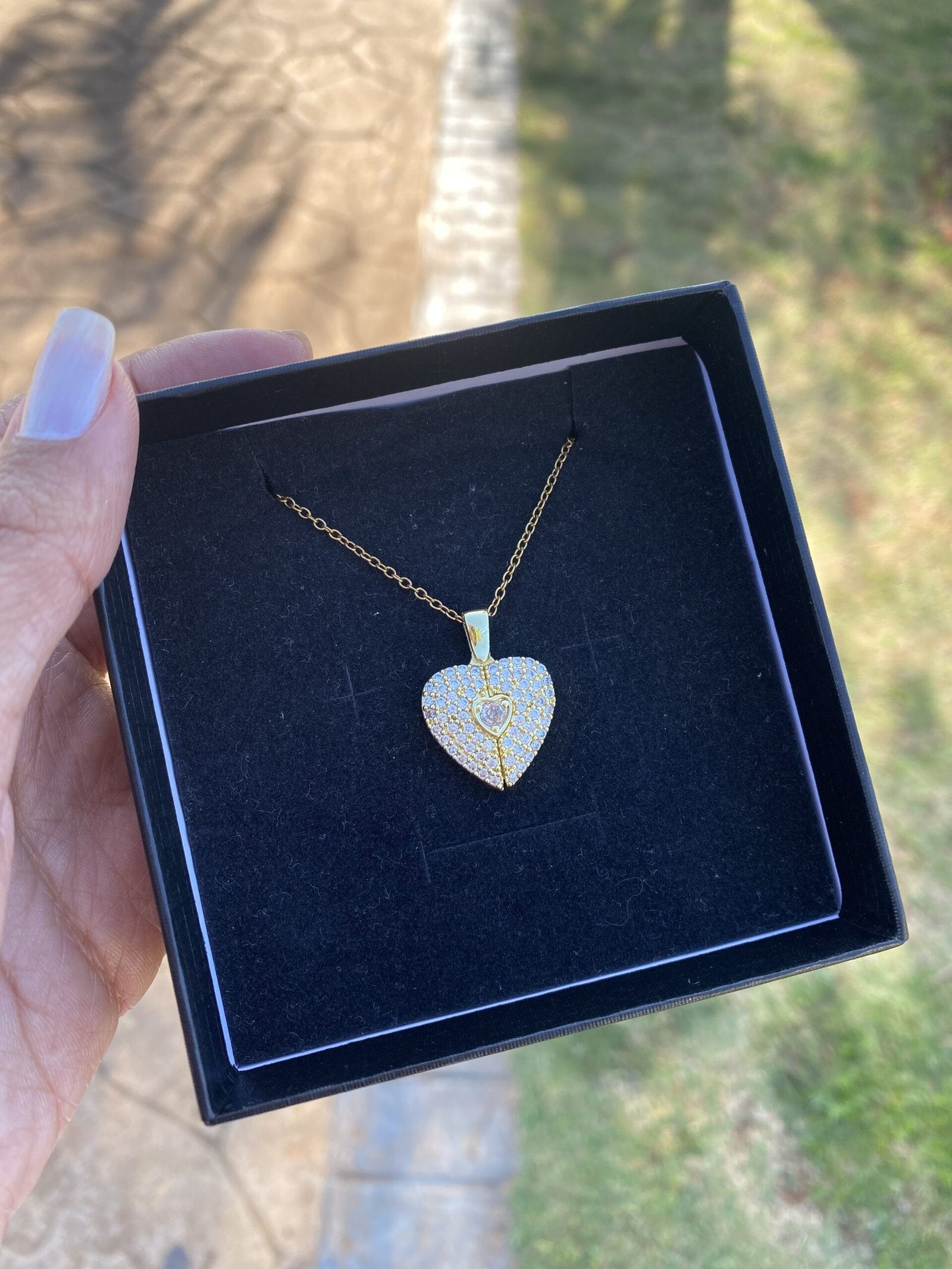 Colar Coração De Zircônia Personalizado