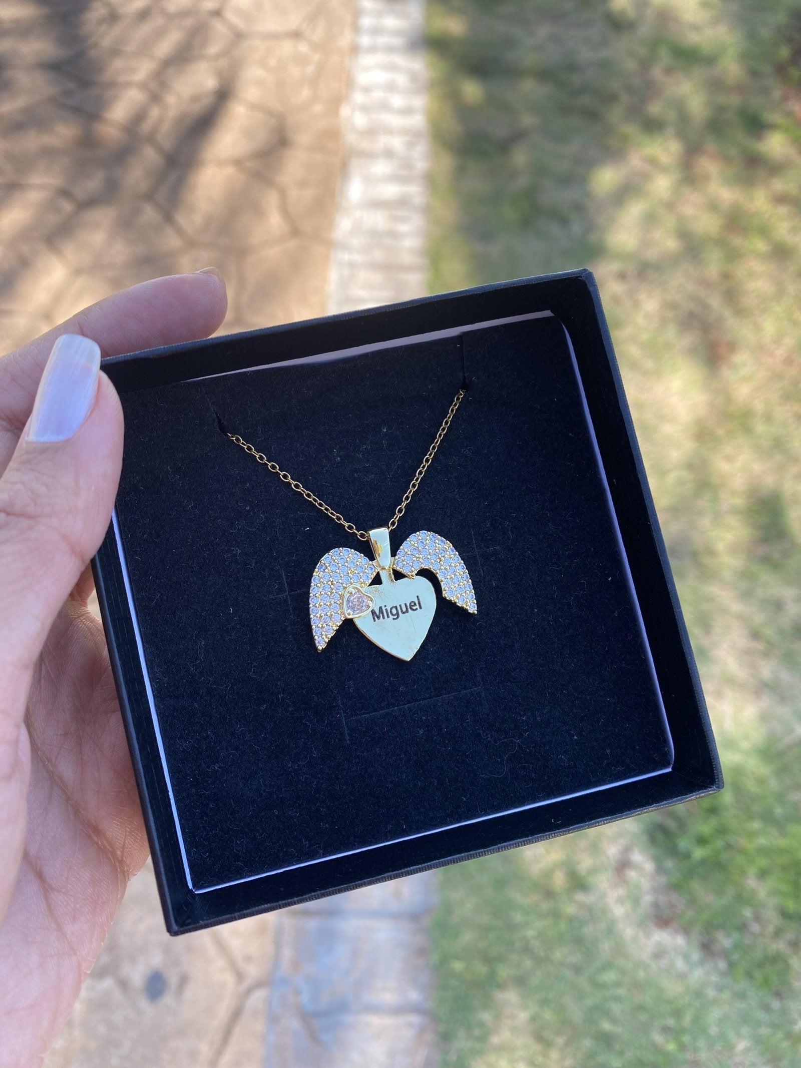 Colar Coração De Zircônia Personalizado