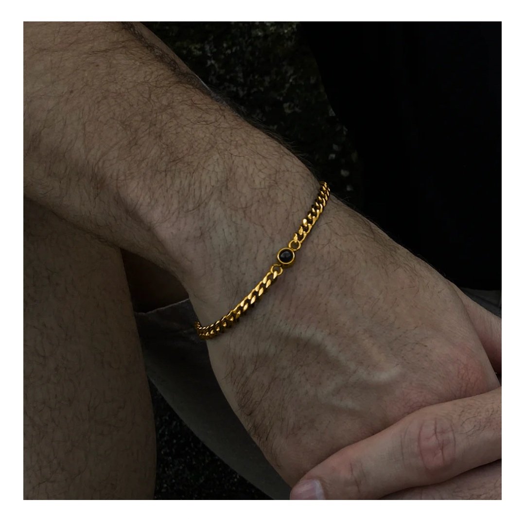 Pulseira Projeção Com Foto Masculina