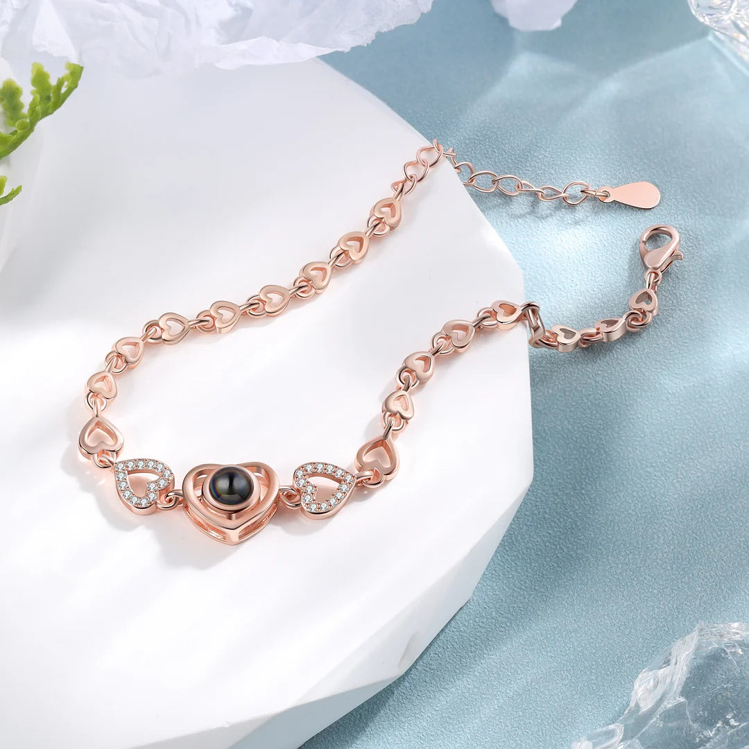 Pulseira Love Com Projeção De Foto