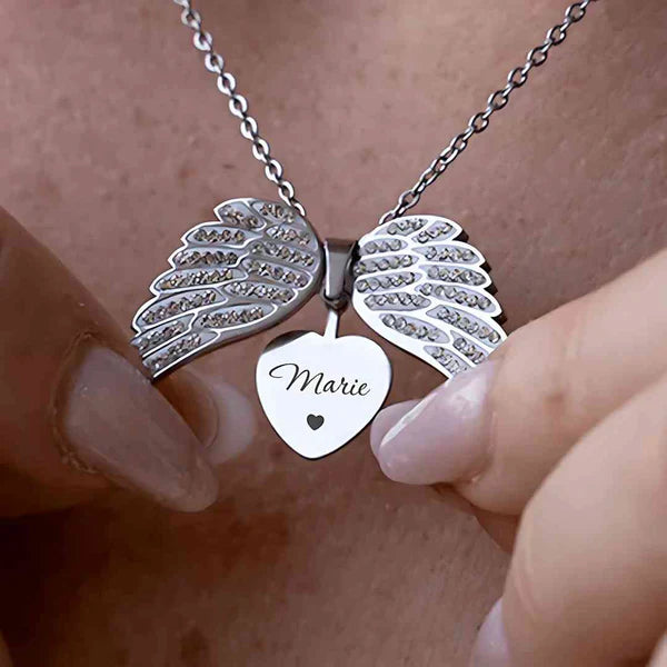 Colar Asas De Anjo Personalizavel