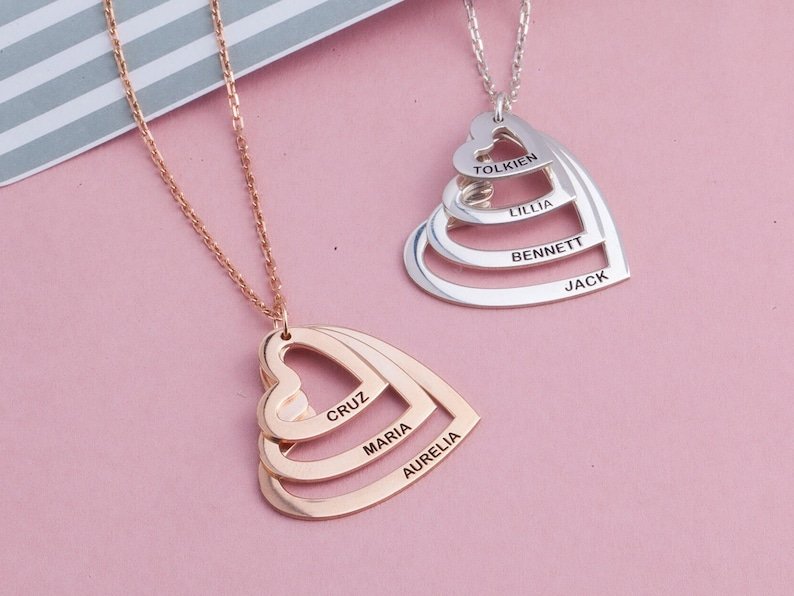 Colar Coração de Mãe Personalizável