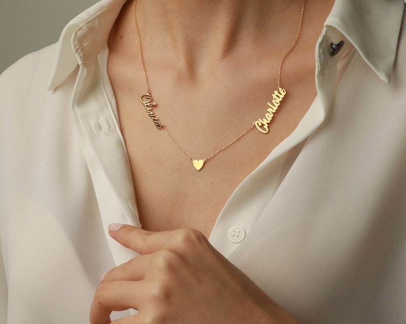 Colar Com Duplos Nomes