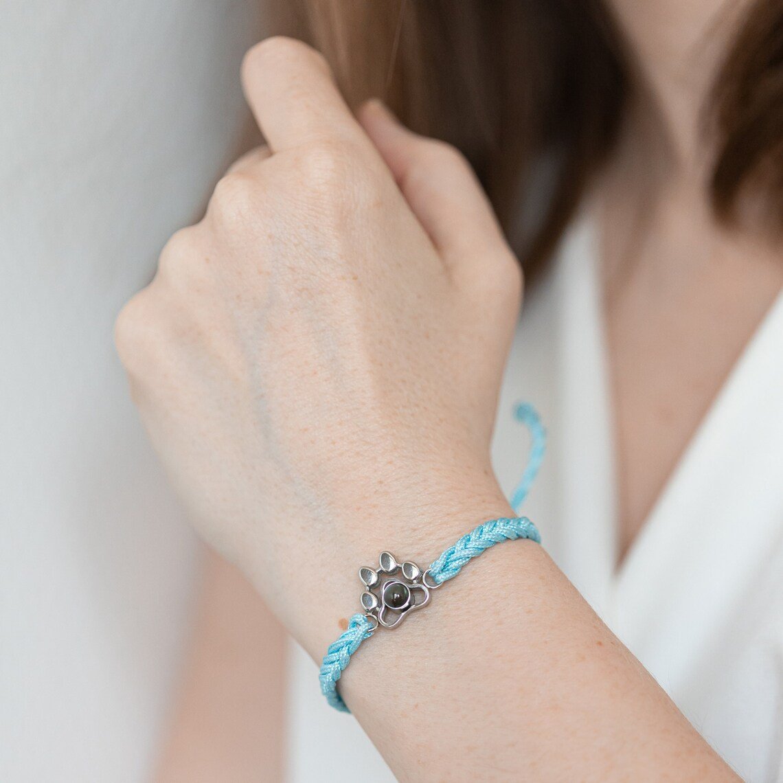 Pulseira Projeção Com Foto Pata Pet