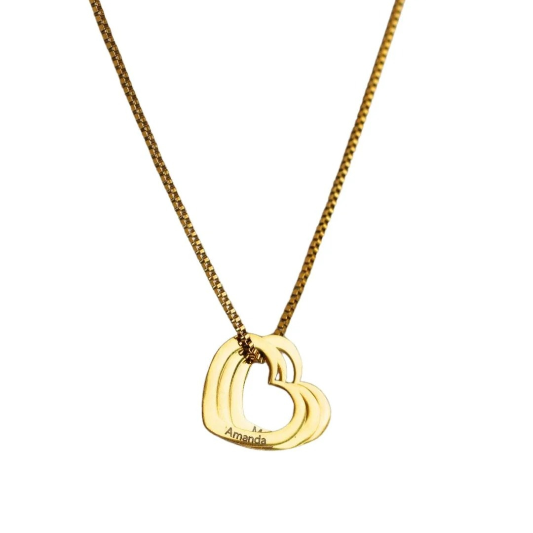 Colar Coração de Mãe Personalizado