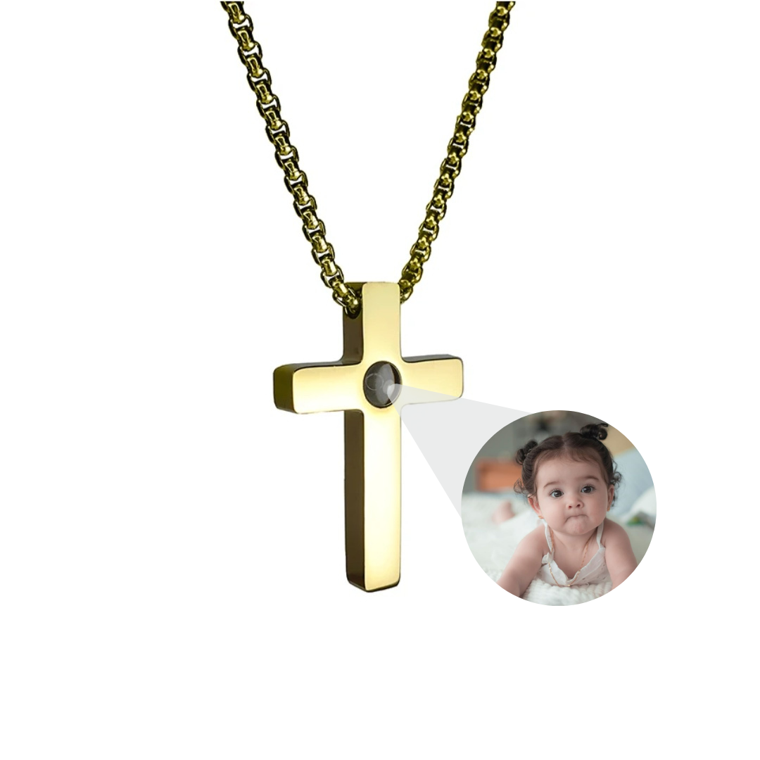 Colar Cruz Projeção Masculino