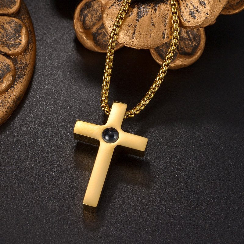 Colar Cruz Projeção Masculino