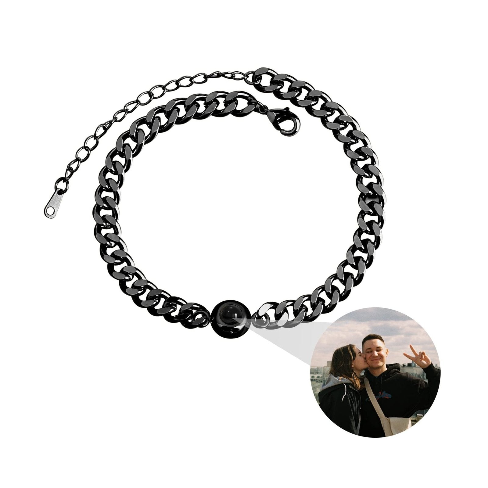 Pulseira Projeção Com Foto Masculina