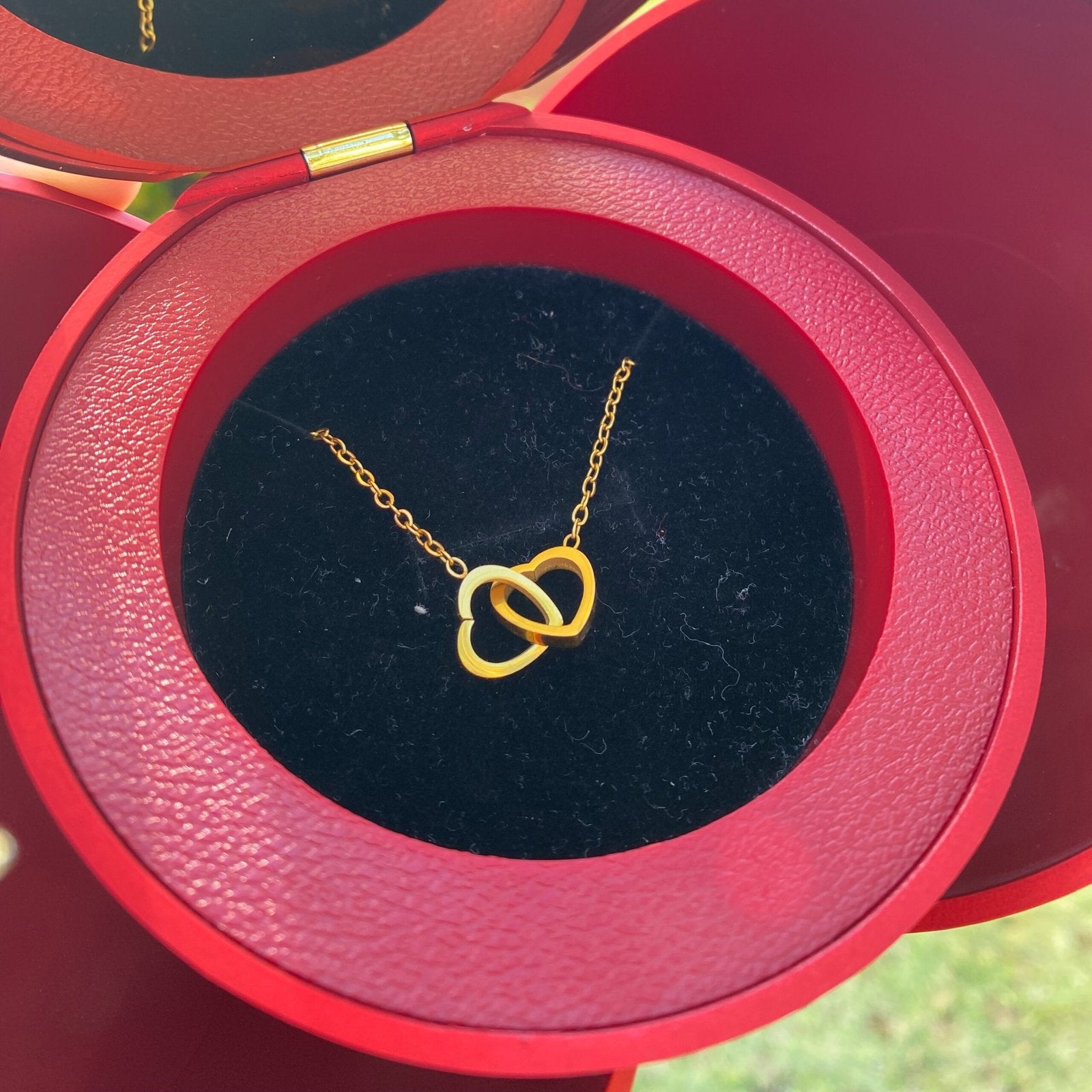 Caixa Laço Eterno & Colar Dual Love Personalizado