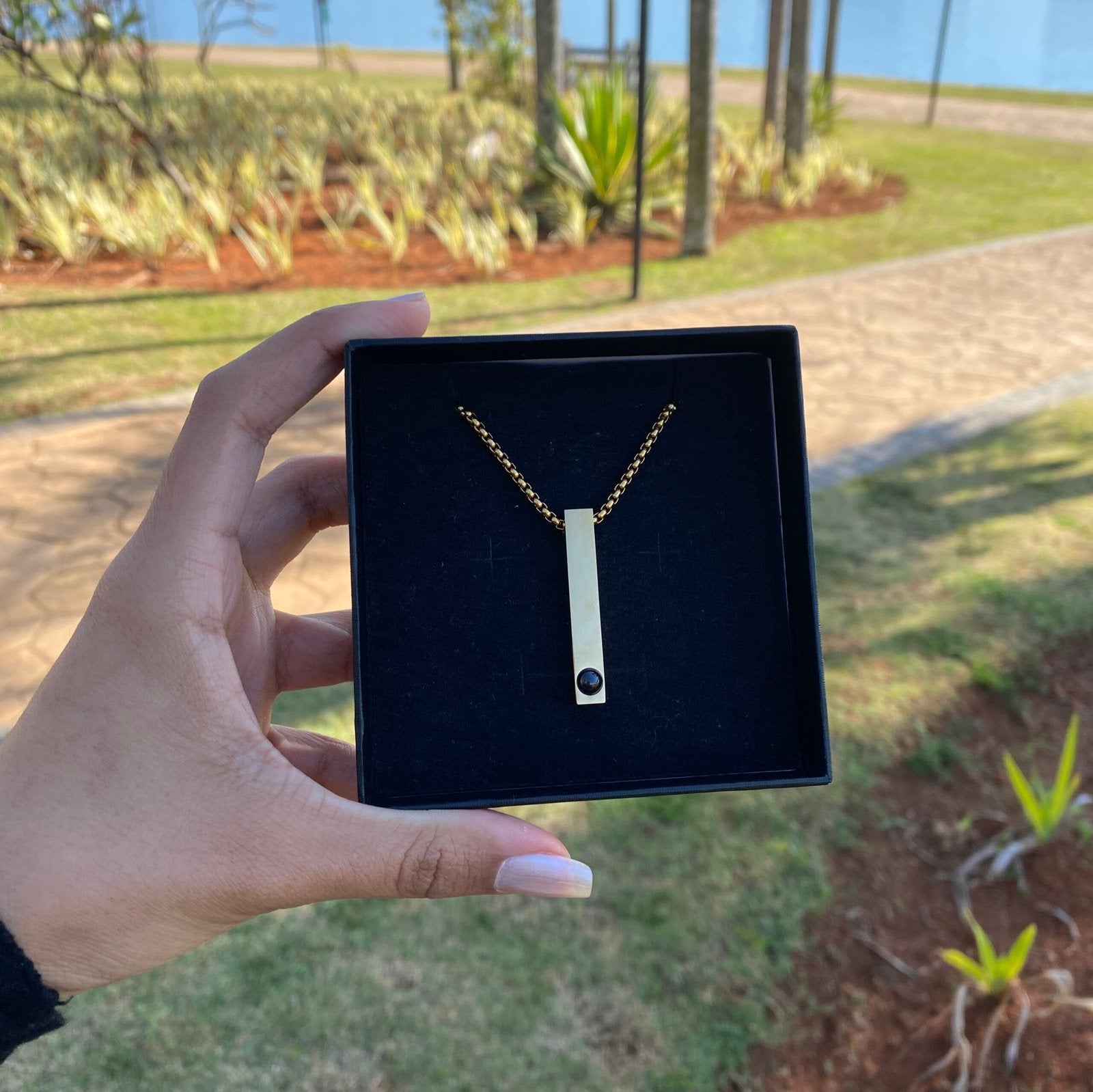 Colar Barra Projeção De Foto