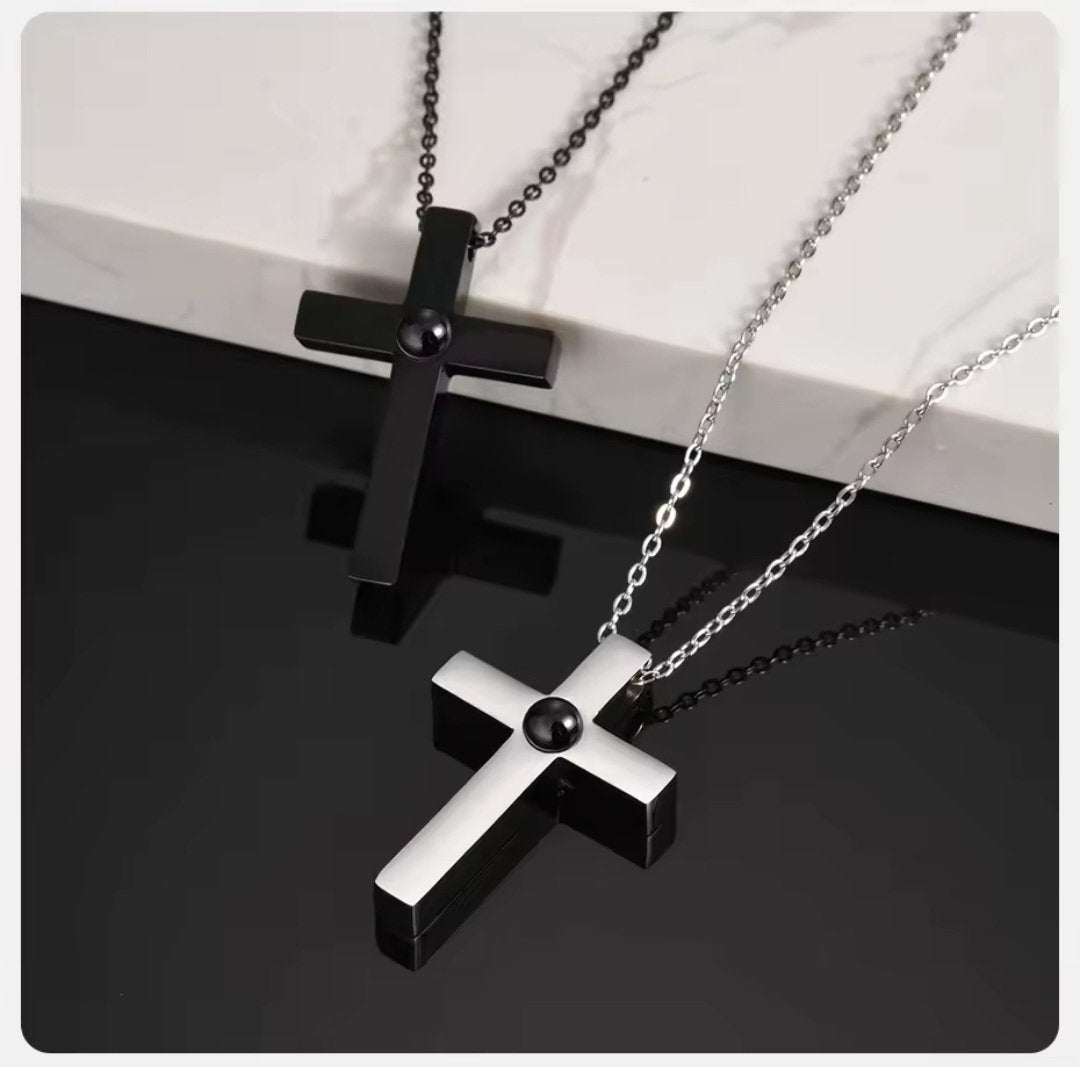 Colar Cruz Projeção Masculino