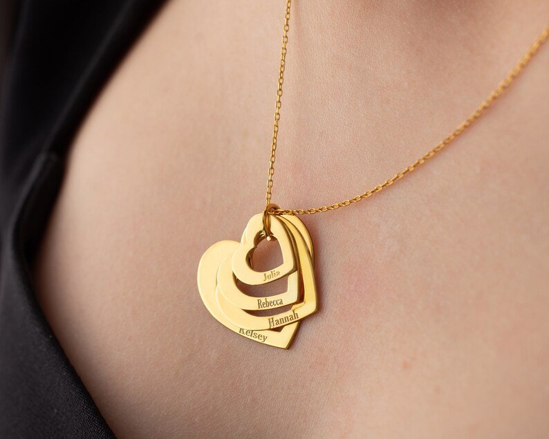 Colar Coração de Mãe Personalizável