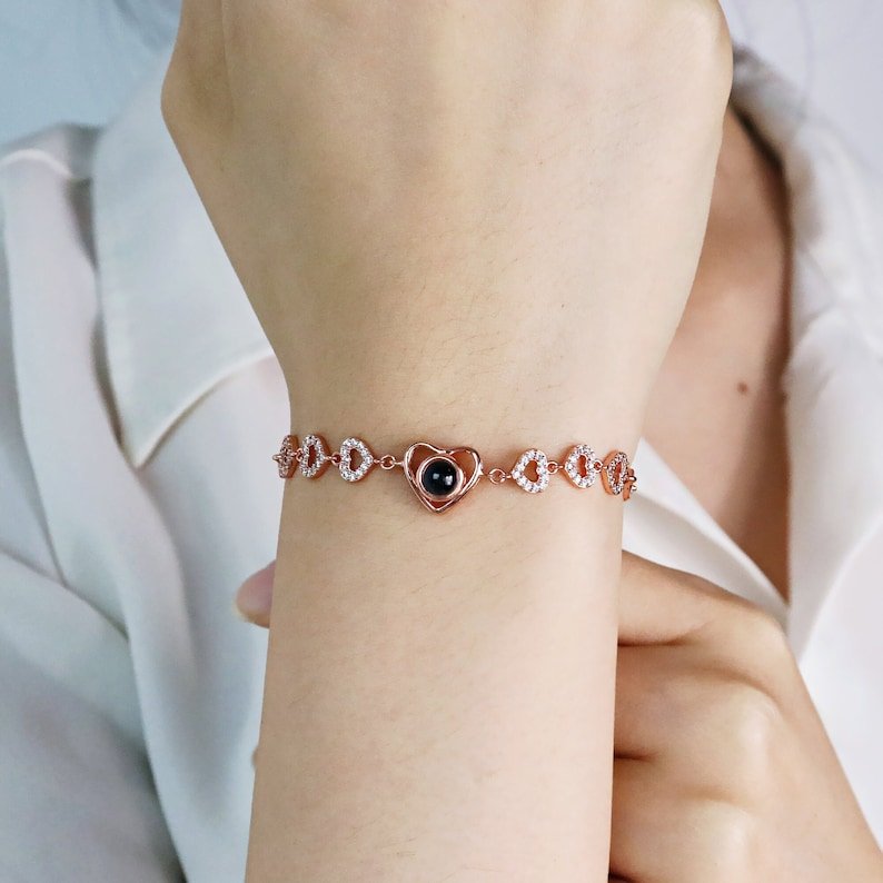 Pulseira Love Com Projeção De Foto