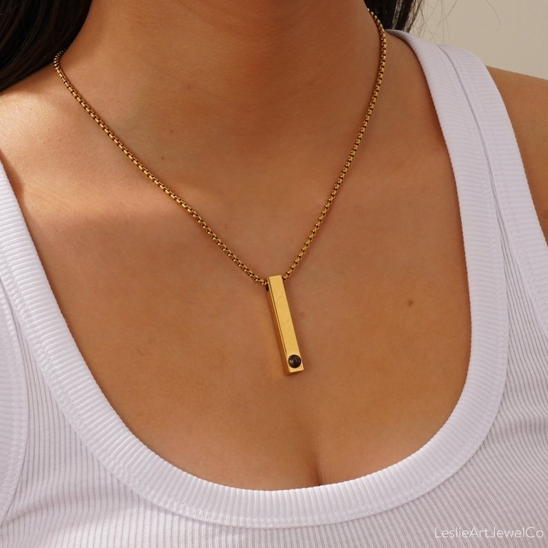 Colar Barra Projeção De Foto