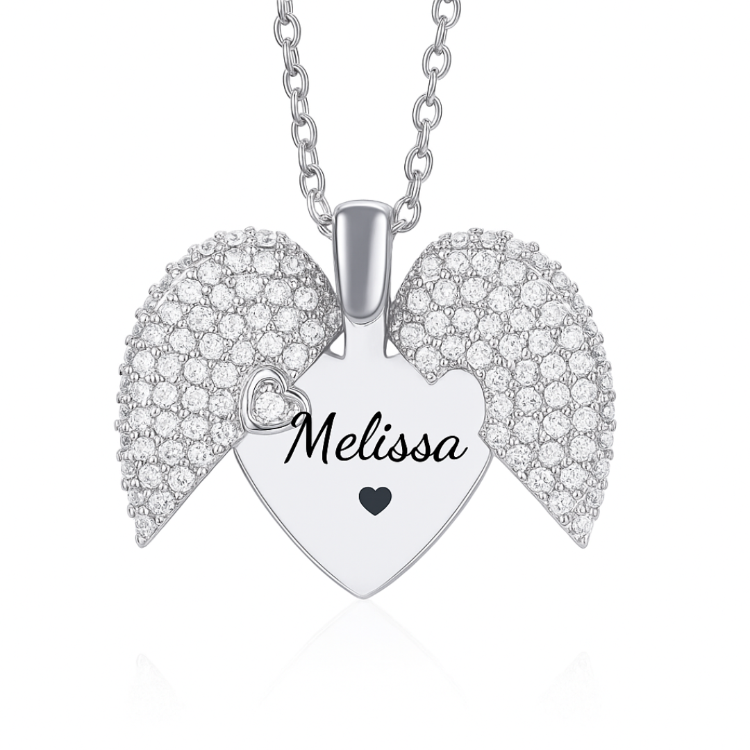 Colar Coração De Zircônia Personalizado