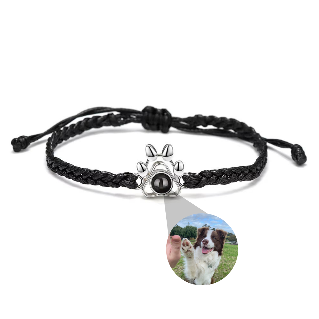 Pulseira Projeção Com Foto Pata Pet